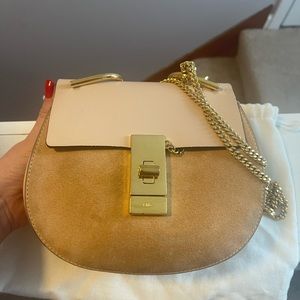 Authentic Chloe Drew bag leather and suede mini! Great condition!